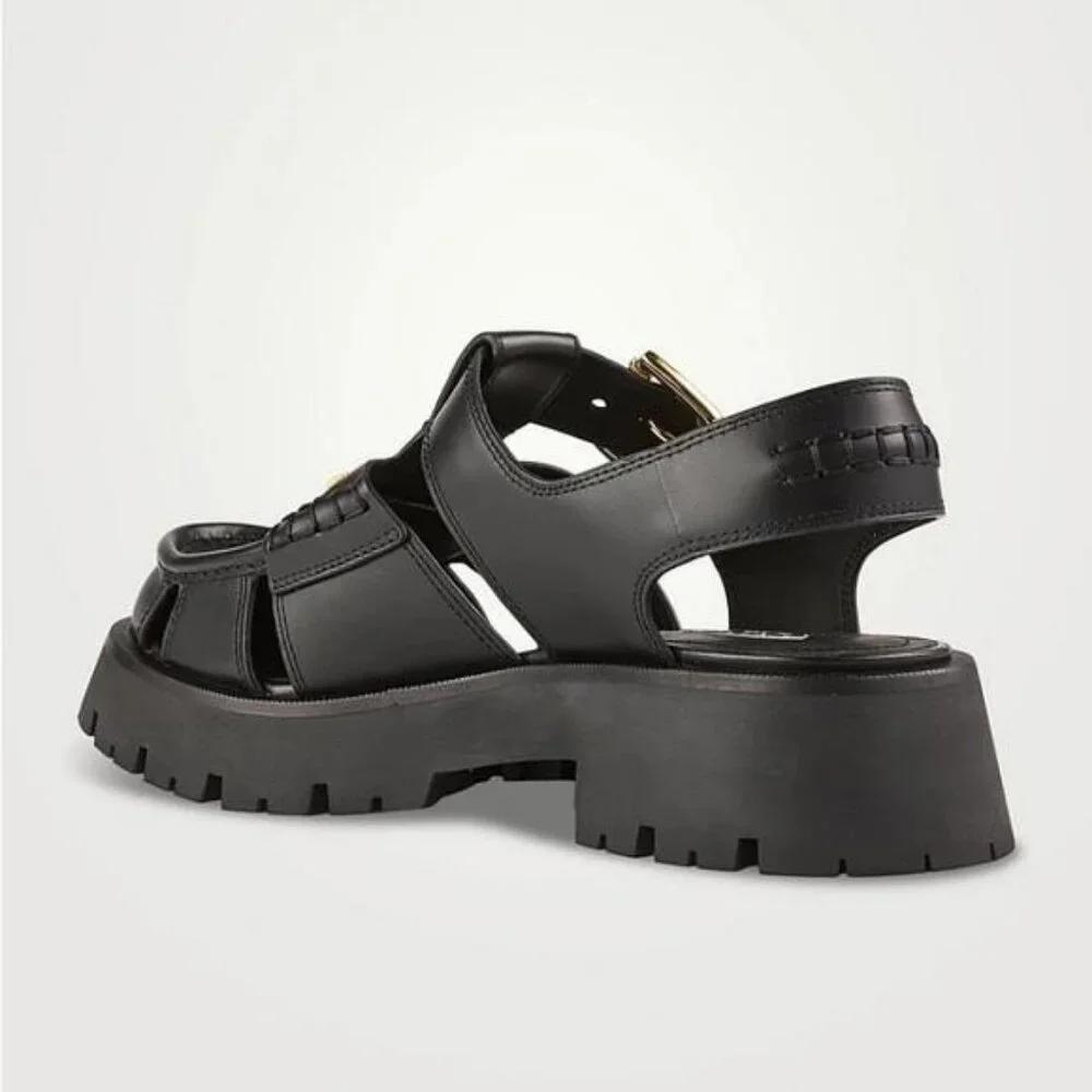 New Authentic Alexander Wang Carter Platform Fisherman Sandal (Women)